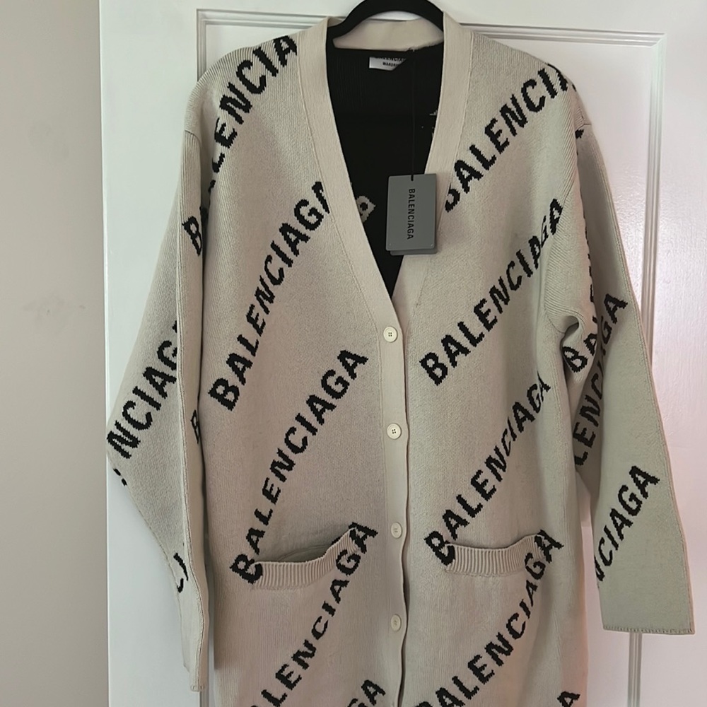 Oversized Balenciaga overall Cardigan